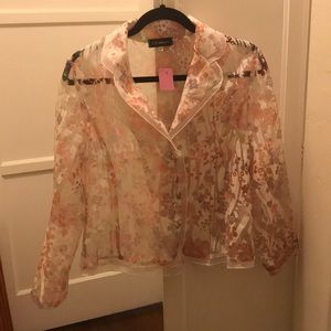 NWT Sheer Blazer Jacket